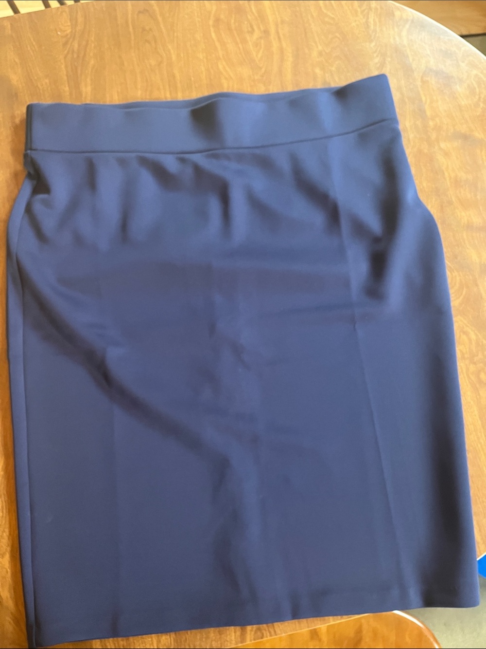 Eloquii Deep Navy Ponte Pencil Skirt